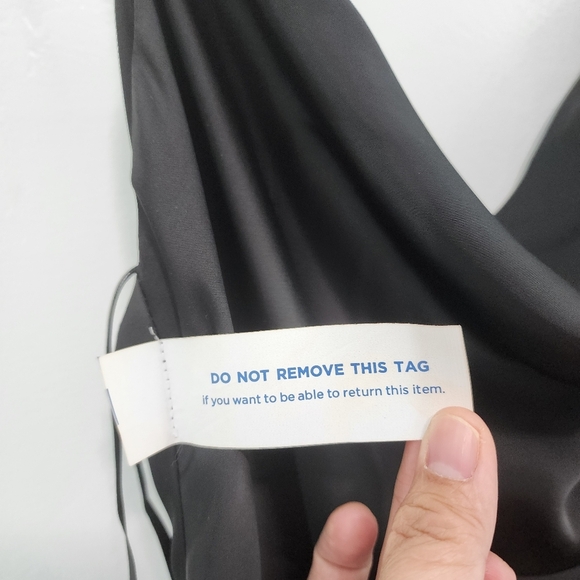 Fame Partners Women's Satin Deep Cowl Neck Evening Maxi Dress - 8 - Picture 12 of 12